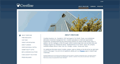 Desktop Screenshot of crestlineinvestors.com